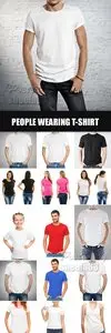 Stock Photo - People wearing T-shirt