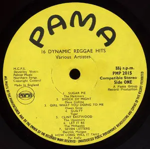 Various Artists - 16 Dynamic Reggae Hits (Pama 1972) 24-bit/96kHz Vinyl Rip