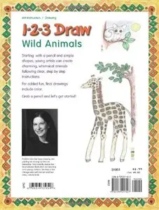 1-2-3 Draw Wild Animals