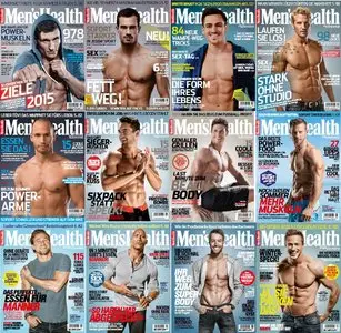 Men's Health Deutschland - 2015 Full Year Issues Collection