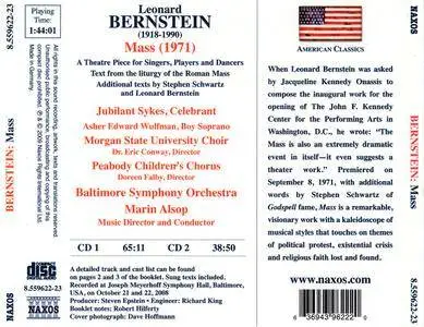 Jubilant Sykes, Baltimore SO, Marin Alsop - Leonard Bernstein: Mass (2009) 2CDs