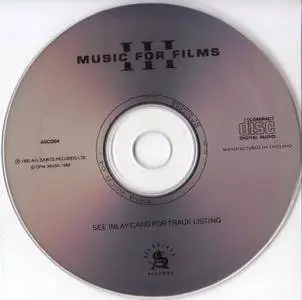 Brian Eno & Various Artists - Music For Films III (1988) {All Saints Records ASCD04 rel 1992}