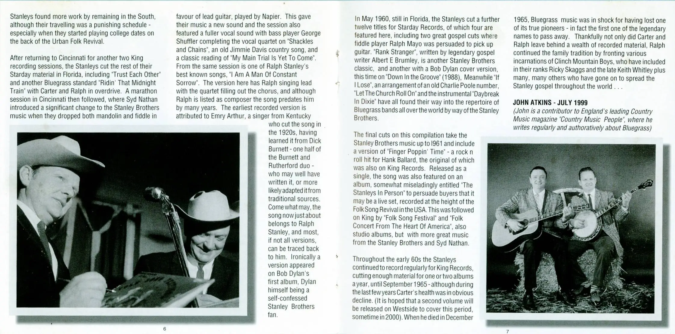 The Stanley Brothers - Riding That Midnight Train: The Starday & King Years 1958-1961 (1999) {WestSide WESA 820}