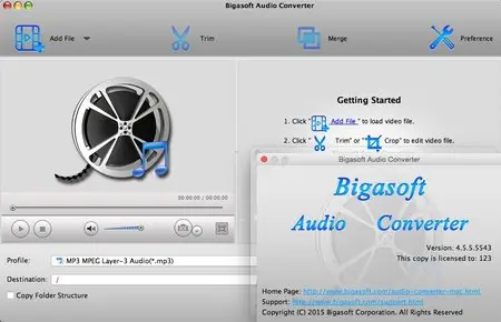 Bigasoft Audio Converter for Mac 4.5.5.5543 Multilingual