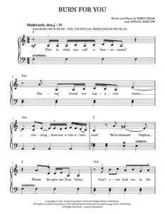 Burn For You (from The Unofficial Bridgerton Musical) – Barlow & Bear (Easy Piano)