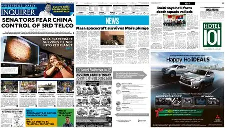 Philippine Daily Inquirer – November 28, 2018