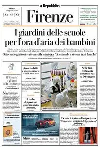 la Repubblica Firenze - 18 Aprile 2020