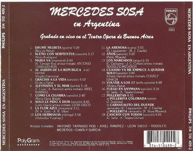 Mercedes Sosa - En Argentina ( CD 1991 )