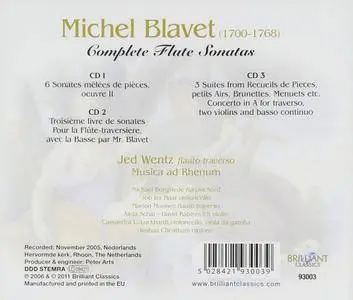 Jed Wentz, Musica Ad Rhenum - Blavet: Complete Flute Sonatas (2006)