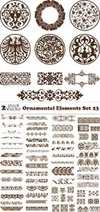 Vectors - Ornamental Elements Set 23