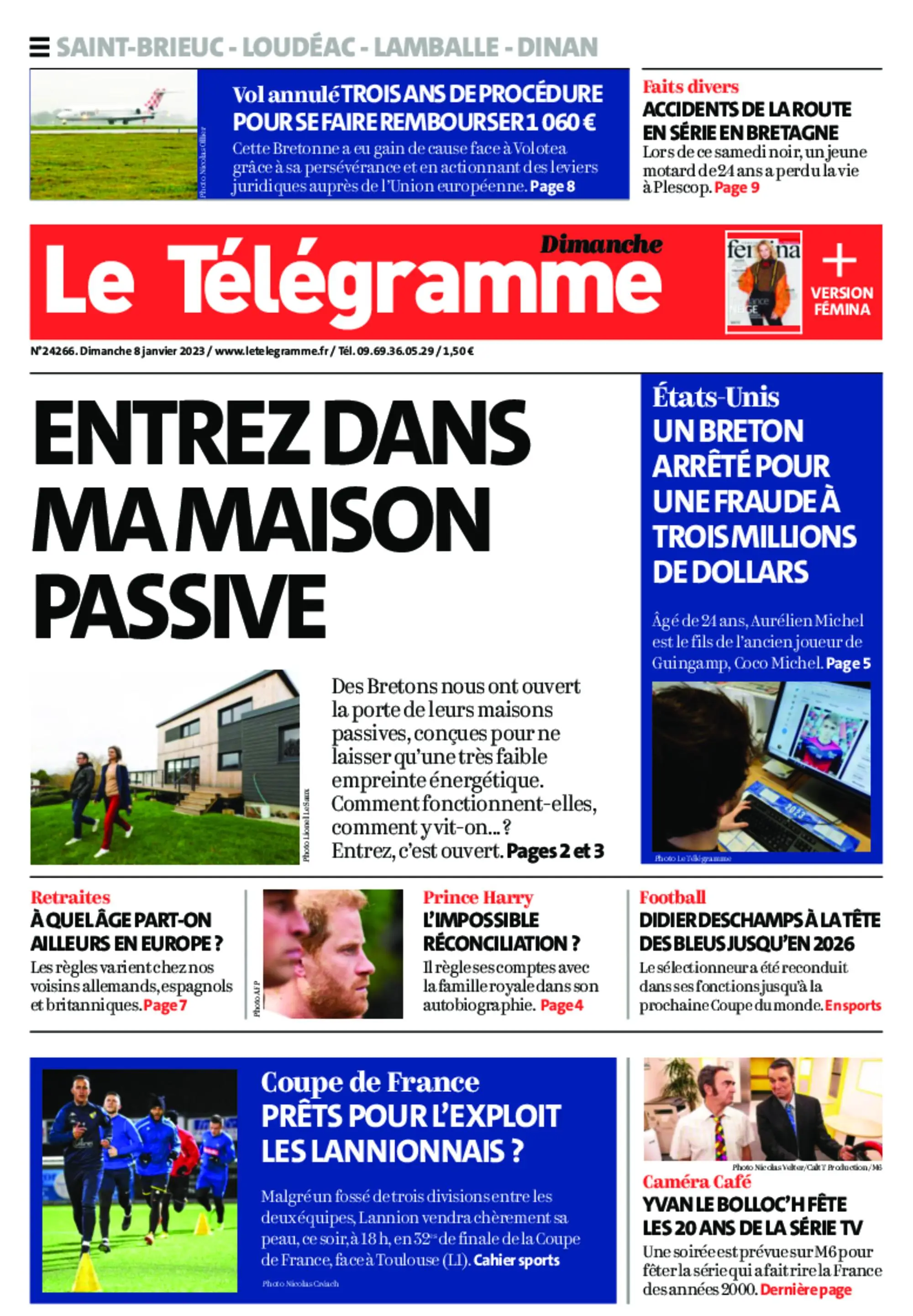 Le Télégramme Loudéac - Rostrenen – 08 janvier 2023 / AvaxHome