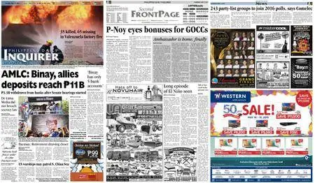 Philippine Daily Inquirer – May 14, 2015