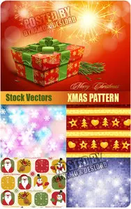 Xmas pattern 4 - Stock Vector