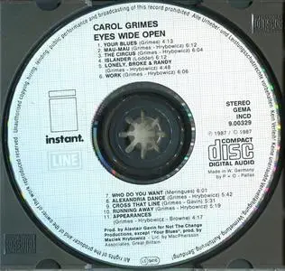 Carol Grimes - Eyes Wide Open (1987) {Instant/Line}