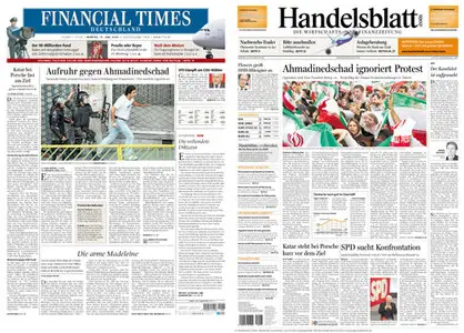 FinancialTimes Deutschland  & Handelsblatt vom 15.06.2009