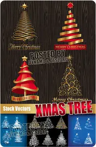 Xmas Trees - Stock Vectors