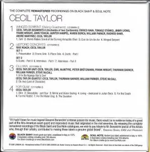Cecil Taylor - The Complete Remastered Recordings on Black Saint & Soul Note (2010) {5CD Set, CAM Jazz BXS1007 rec 1979-1986}