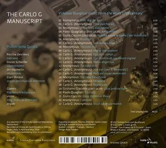 Profeti Della Quinta & Elam Rotem - The Carlo G. Manuscript: Virtuoso Liturgical Music from the Early 17th Century (2017)