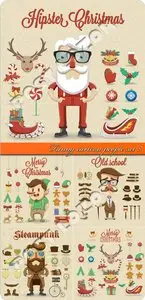Funny cartoon people set 8