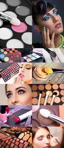 Stock Photo: Colorful lipgloss palette, make-up