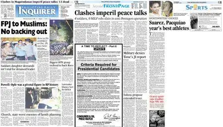 Philippine Daily Inquirer – December 17, 2003