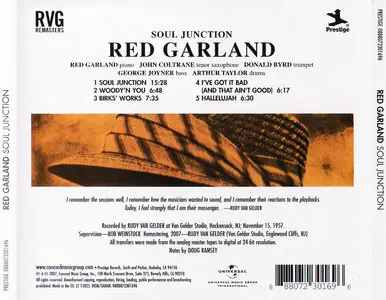 Red Garland - Soul Junction (1957) {2007 Prestige RVG Remaster}