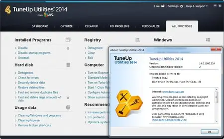 TuneUp Utilities 2014 14.0.1000.324 Portable