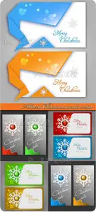 Modern Christmas cards vector