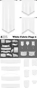 Vectors - White Fabric Flags 6