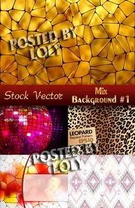 Mix. Vector Backgrounds #1 - Stock Vector
