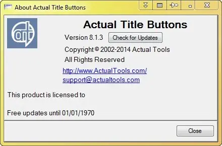 Actual Title Buttons 8.1.3