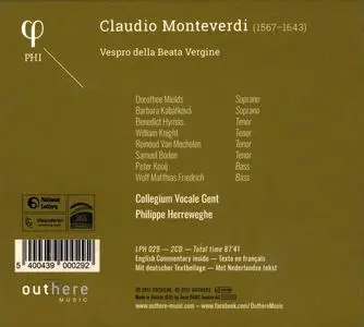 Philippe Herreweghe, Collegium Vocale Gent - Claudio Monteverdi: Vespro della Beata Vergine (2017)