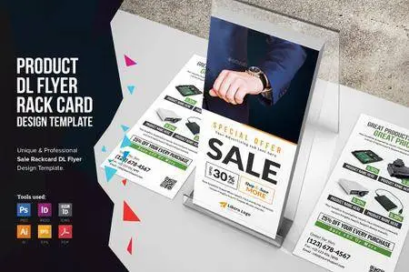 CreativeMarket - Product Promotion Rackcard DL Flyer 2508393