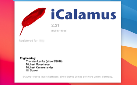 iCalamus 2.21 Multilingual macOS