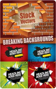 Breaking backgrounds - Stock Vectors