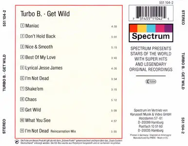 Turbo B. - Get Wild (1993)