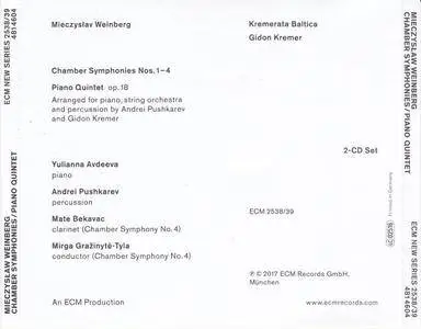 Kremerata Baltica - Mieczyslav Weinberg: Chamber Symphonies (2017) [2CDs] {ECM 2538/39}