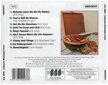 B.B. King - Indianola Mississippi Seeds (1970)
