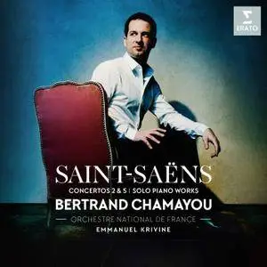 Bertrand Chamayou - Saint-Saëns: Piano Concertos Nos 2, 5 & Piano Works (2018) [Official Digital Download 24/96]