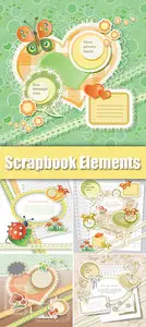 Vintage Scrapbook Elements Vector 2