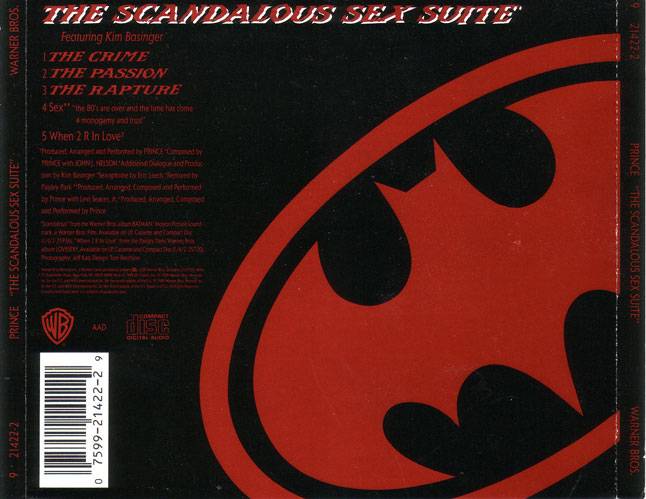 Prince - Batman And More (1989) full CD + 3 CD singles Warner Bros. *