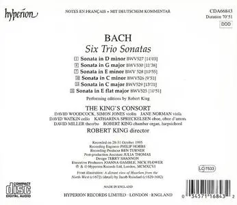 Robert King, The King's Consort - Johann Sebastian Bach: Six Trio Sonatas (1996)