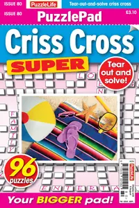 PuzzleLife PuzzlePad Criss Cross Super - July 2024