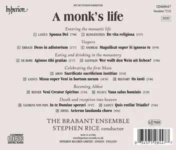 Stephen Rice, The Brabant Ensemble - A monk’s life (2024)