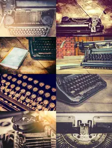 Typewriter retro styled