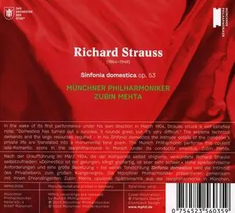 Zubin Mehta, Münchner Philharmoniker - Richard Strauss: Sinfonia domestica (2022)
