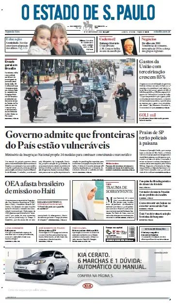 Jornal O Estado de SP em PDF, Segunda, 27 de Dezembro de 2010