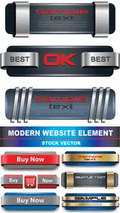 Stock Vector - Modern Website Elements