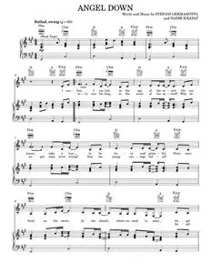 Angel down - Lady Gaga (Piano-Vocal-Guitar)