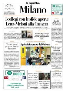 la Repubblica Milano - 23 Agosto 2022